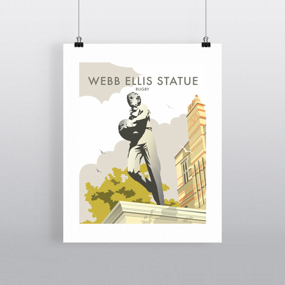 Webb Ellis Statue, Rugby Fine Art Print