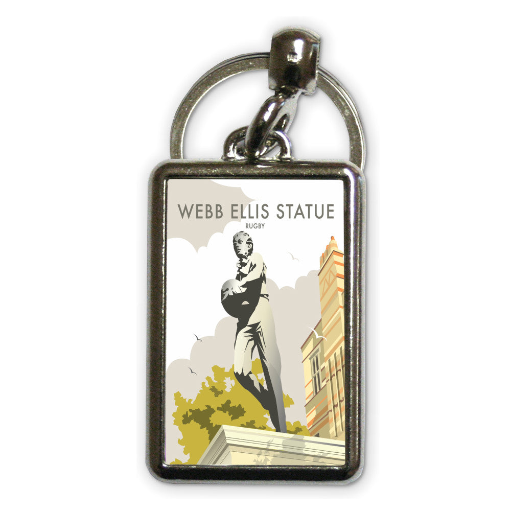 Webb Ellis Statue, Rugby Metal Keyring