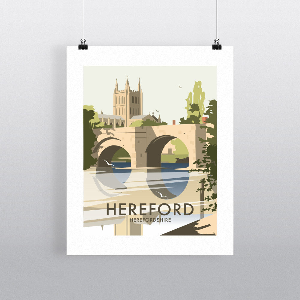 Hereford, Herefordshire - Art Print