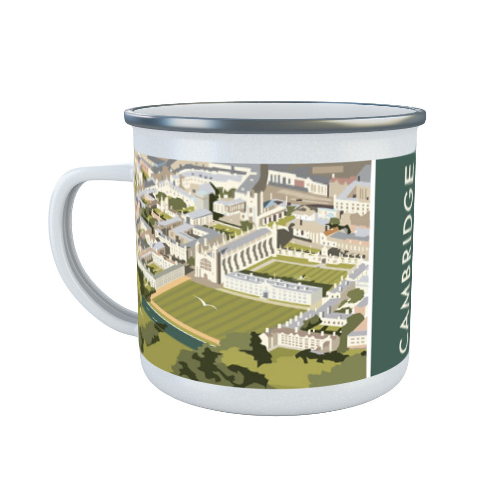 An Aerial View of Cambridge, Cambridgeshire Enamel Mug