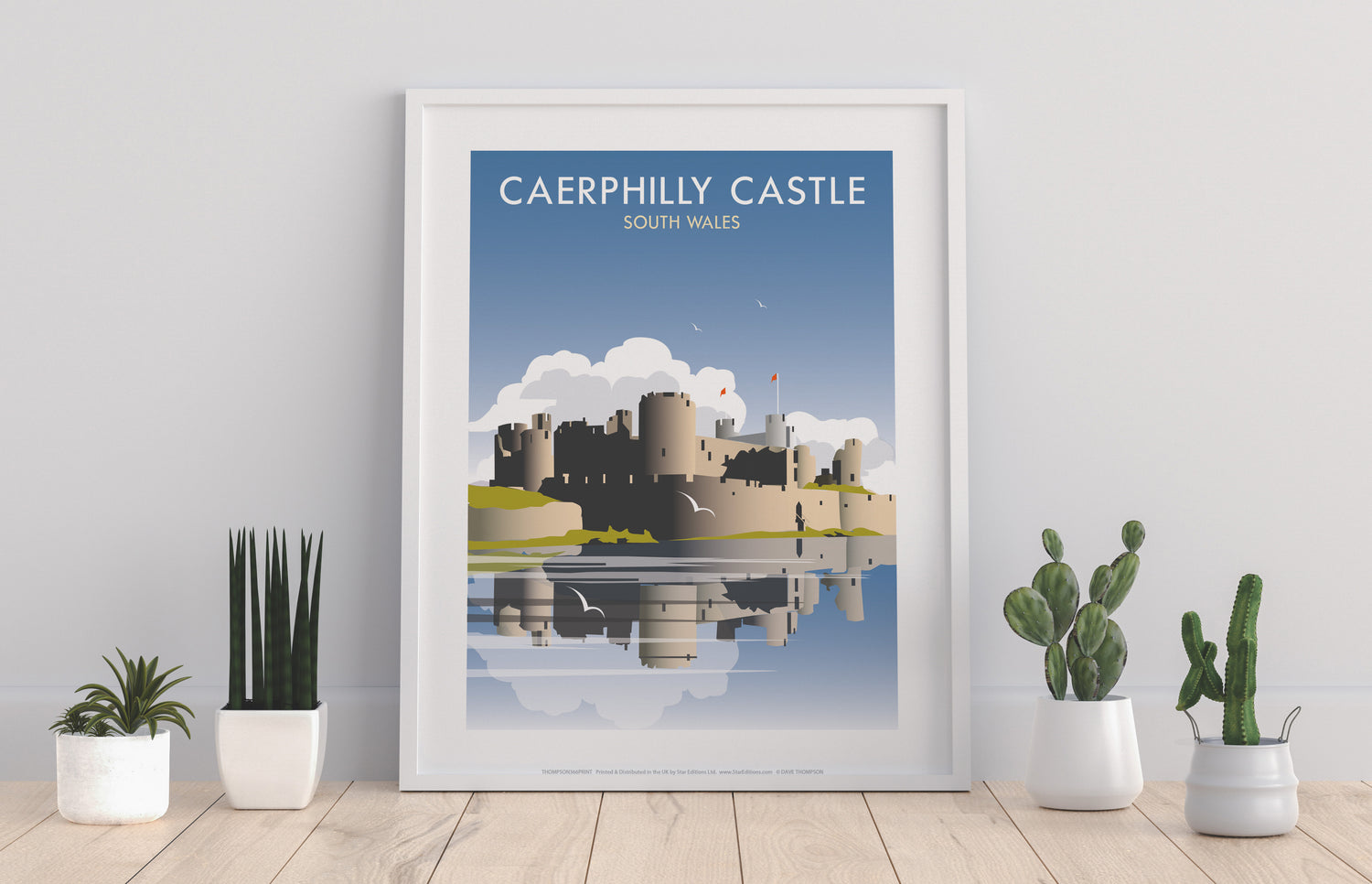 Caerphilly Castle, South Wales - Art Print