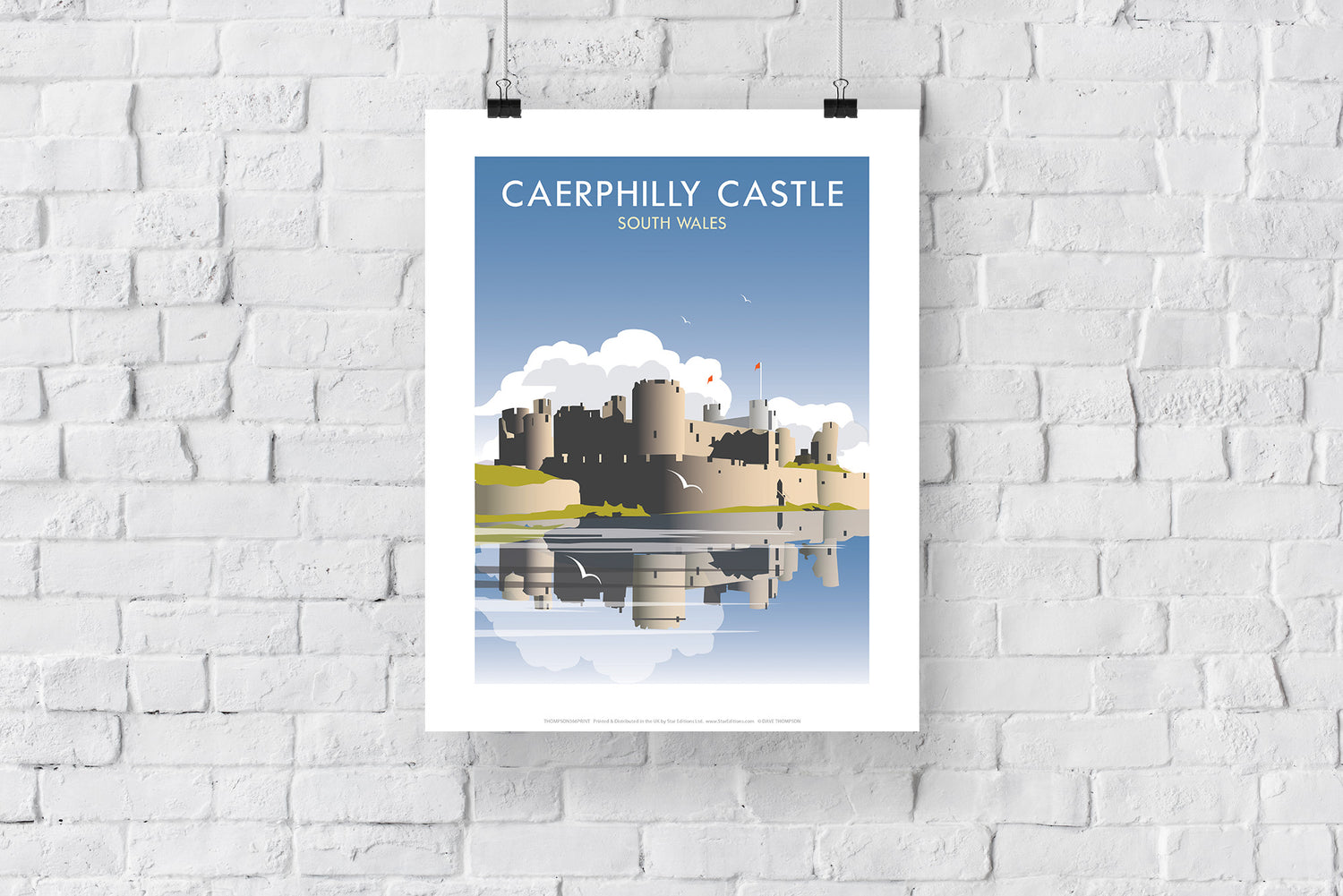 Caerphilly Castle, South Wales - Art Print