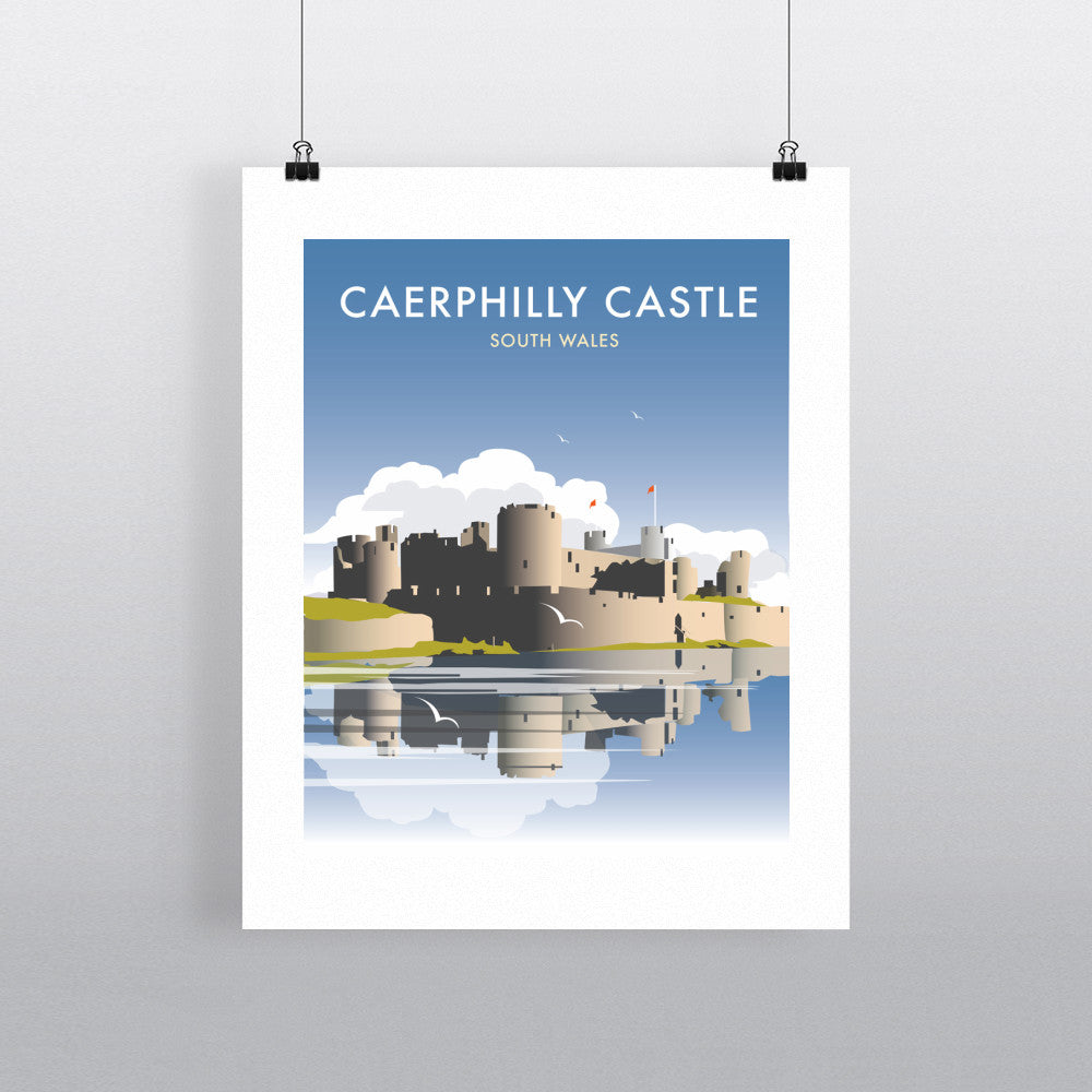 Caerphilly Castle, South Wales - Art Print