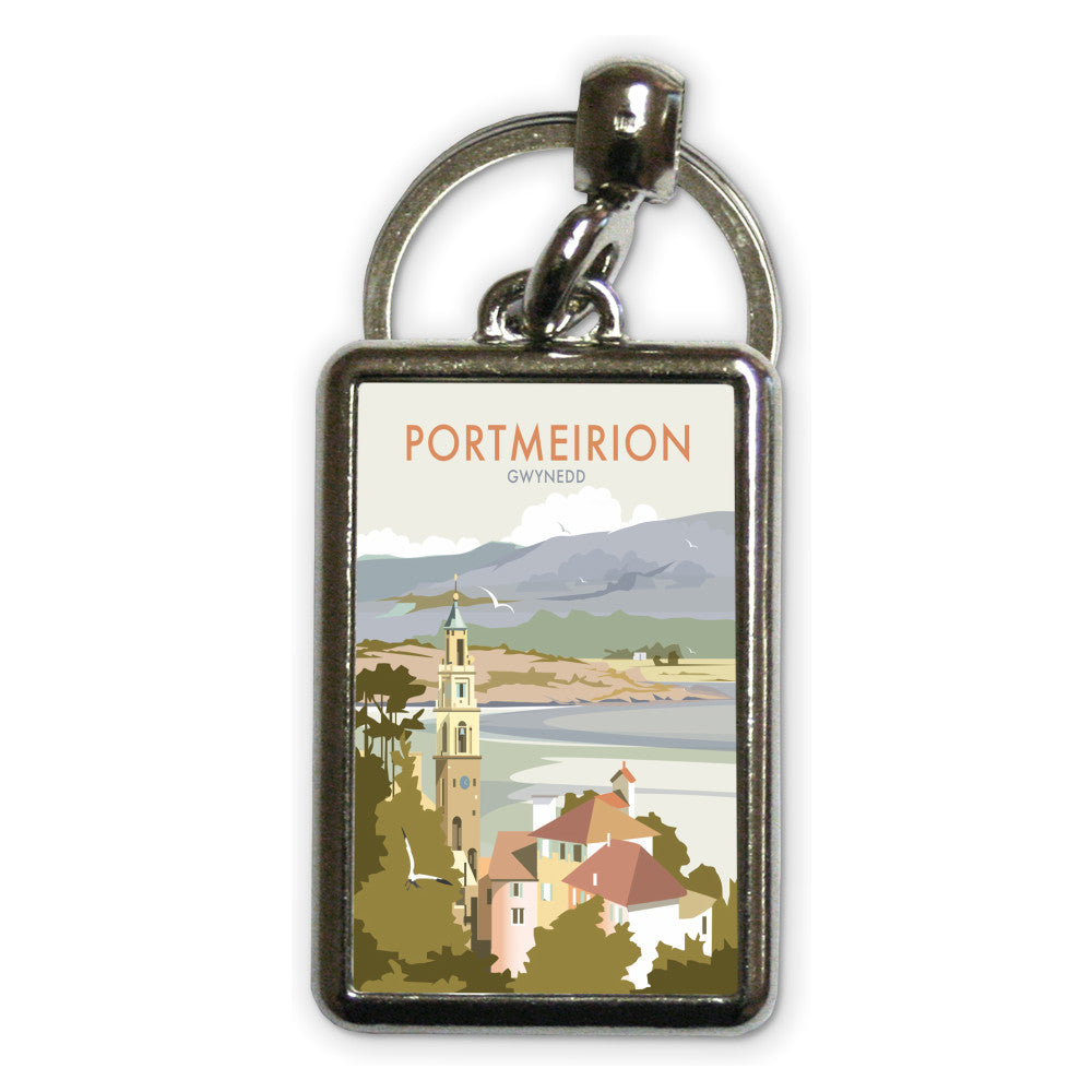 Portmeirion, Wales Metal Keyring