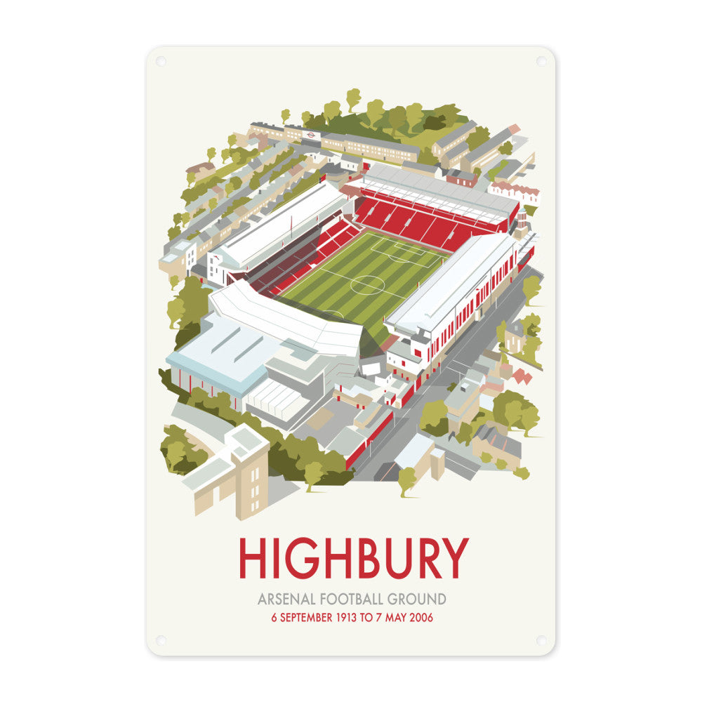 Highbury Metal Sign