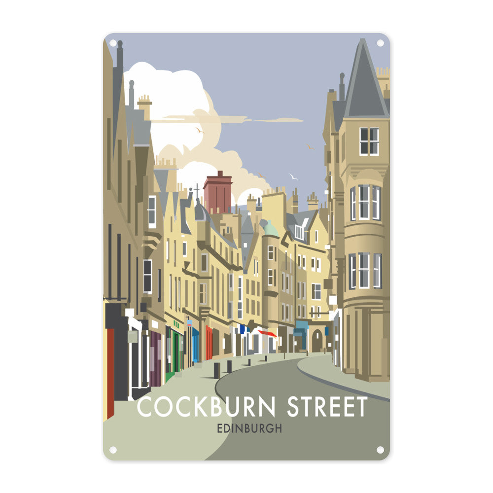 Cockburn Street, Edinburgh Metal Sign