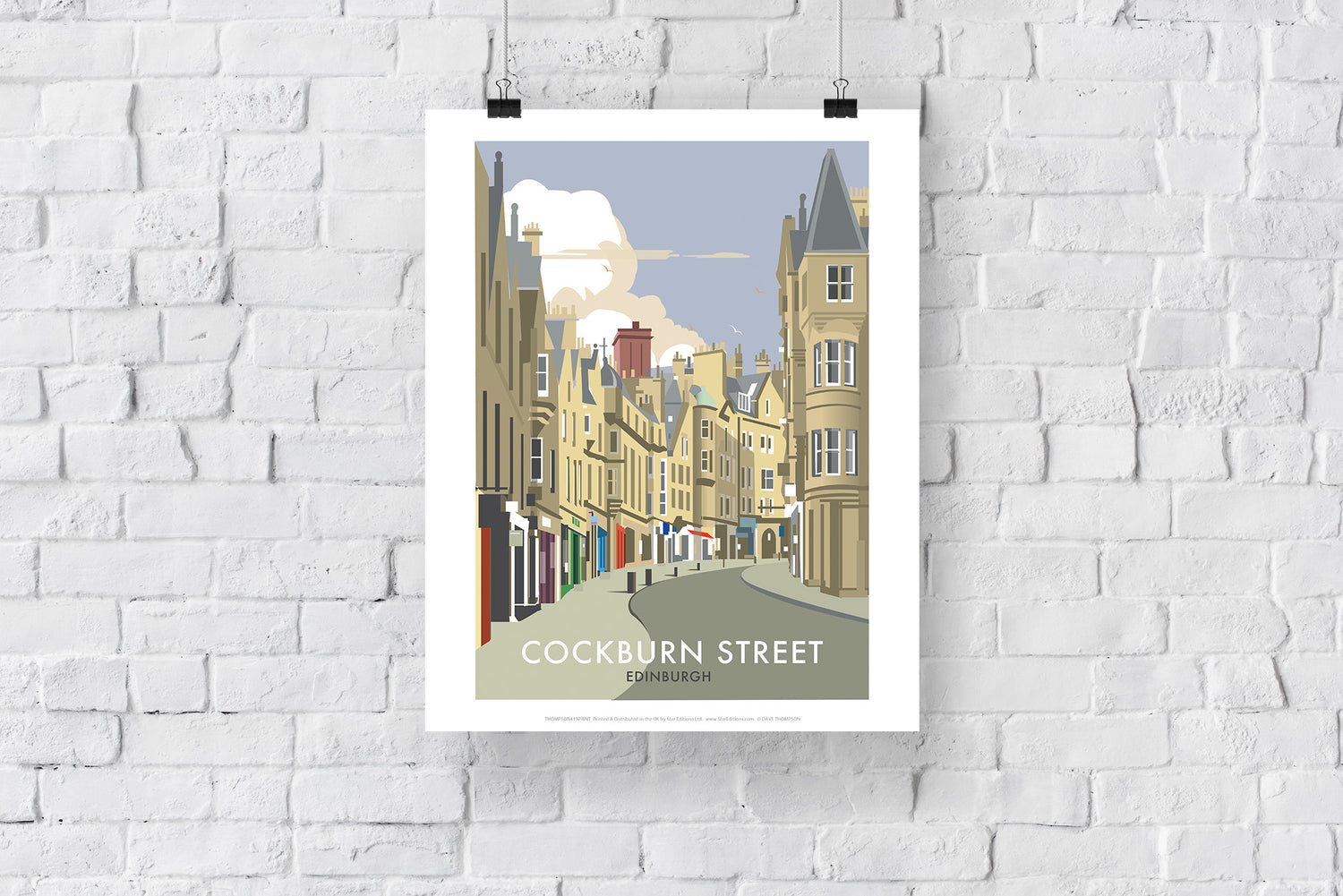 Cockburn Street, Edinburgh - Art Print