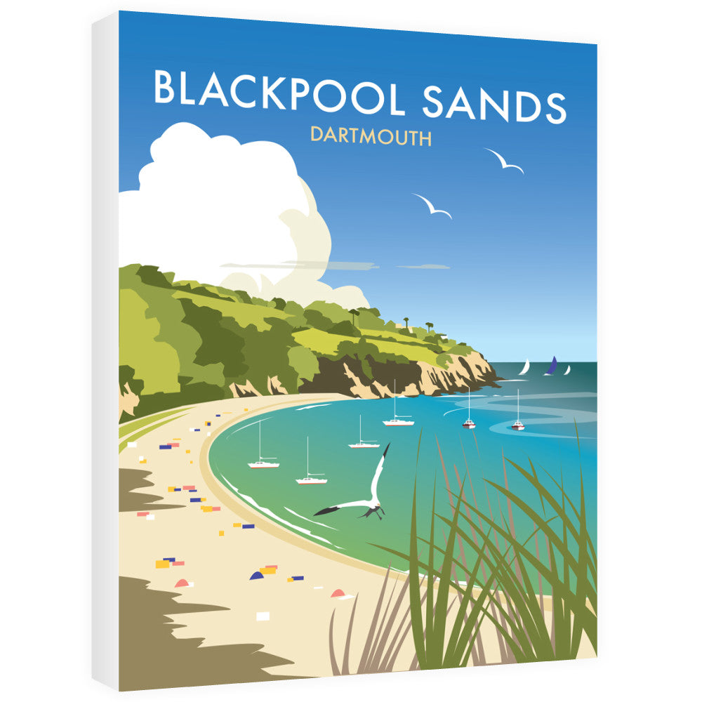 Blackpool Sands, Dartmouth - Canvas – Love Your Location