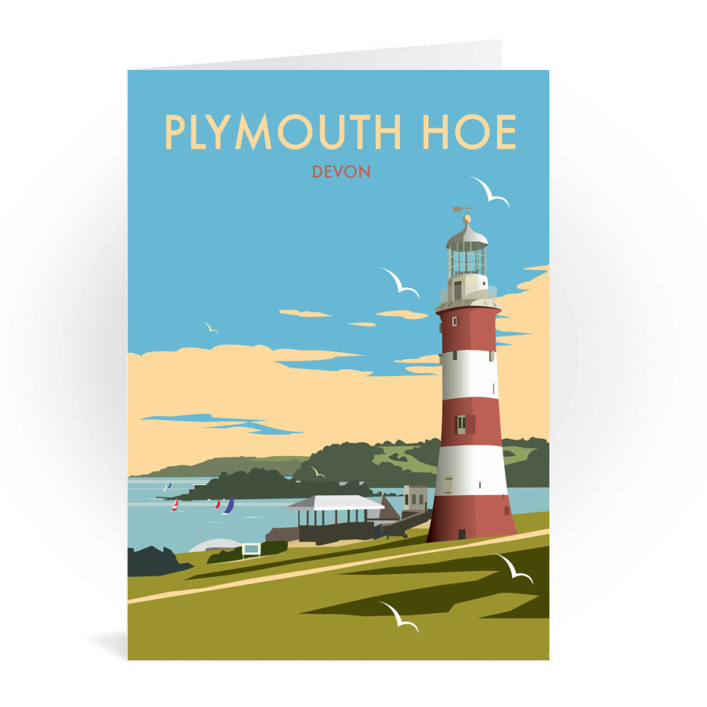 Plymouth Hoe, Devon Greeting Card 7x5