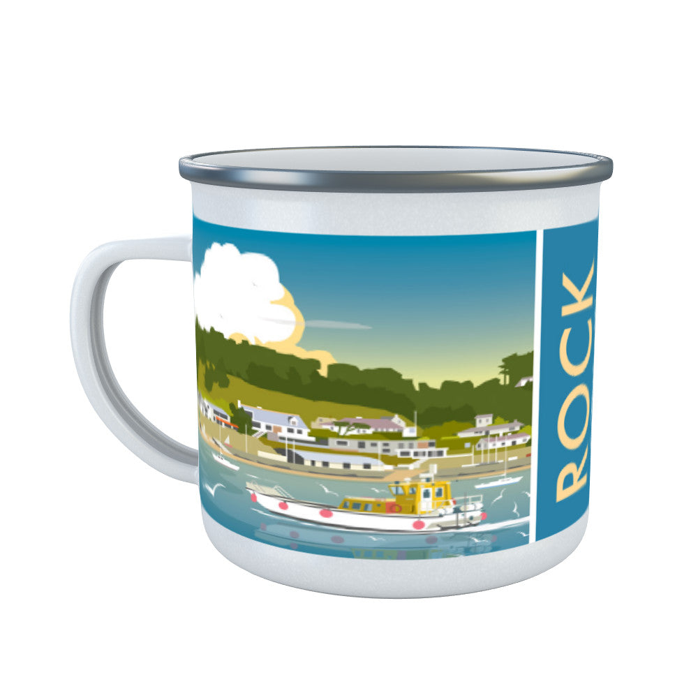 Rock, Cornwall Enamel Mug