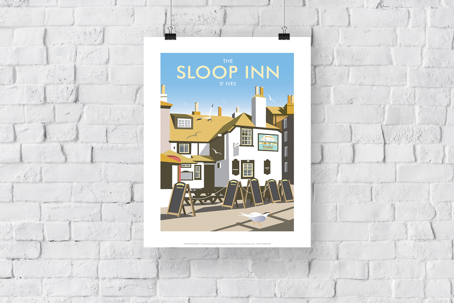 The Sloop Inn, St Ives - Art Print