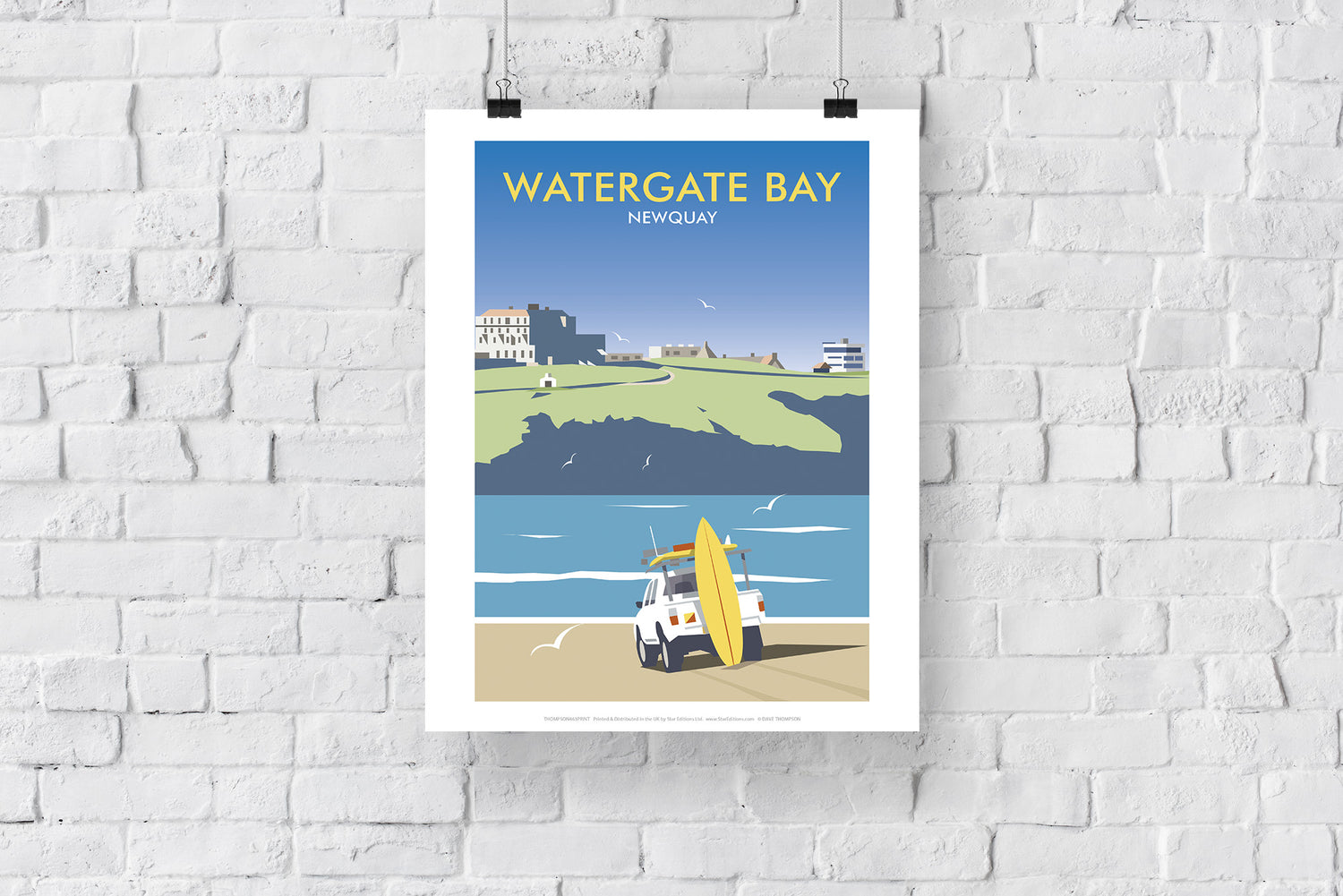 Watergate Bay, Cornwall - Art Print