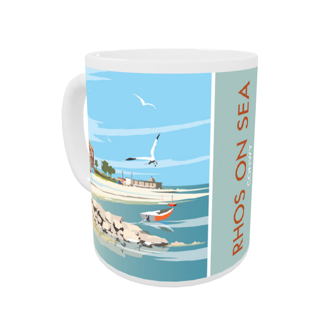 Rhos on Sea, Wales Coloured Insert Mug