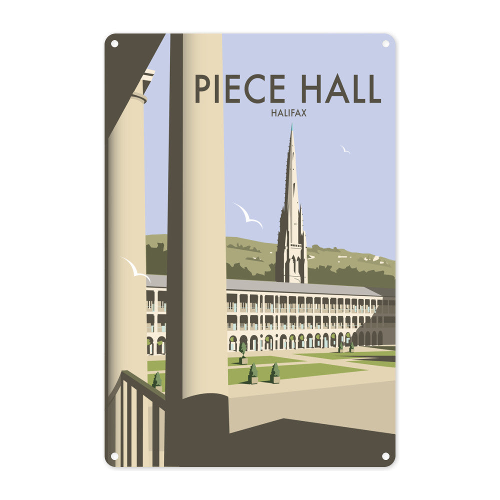 The Piece Hall, Halifax Metal Sign