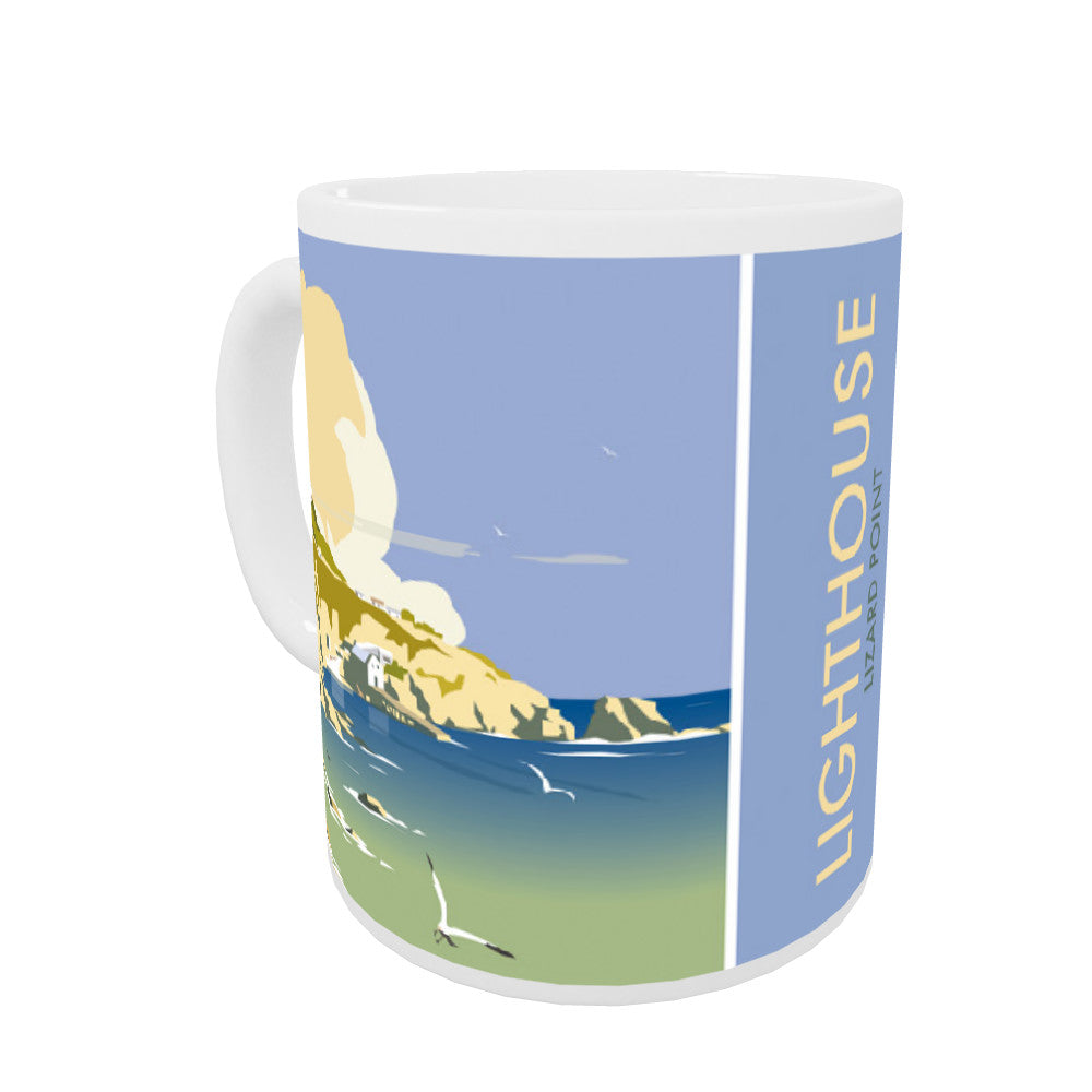 Lizard Point Lighthouse, Cornwall Coloured Insert Mug