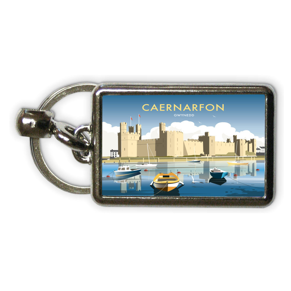 Caernarfon, Gwynedd Metal Keyring