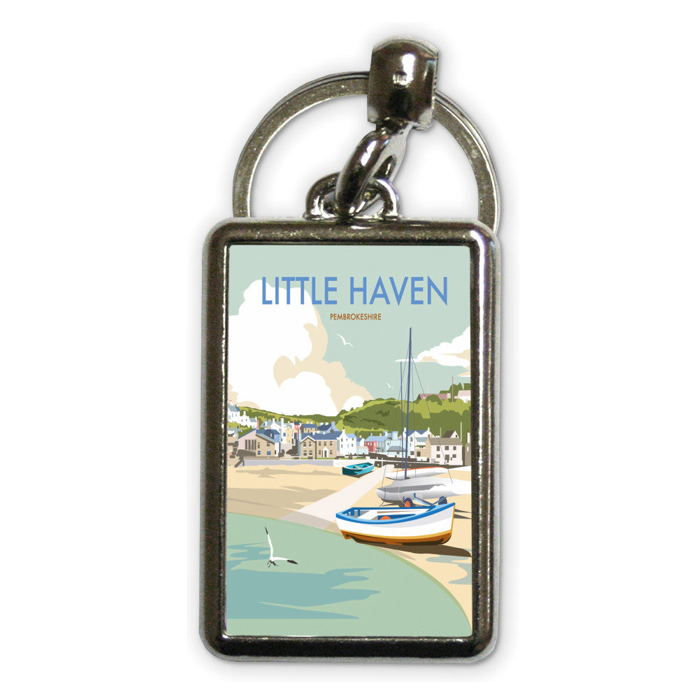 Little Haven, Pembrokeshire Metal Keyring