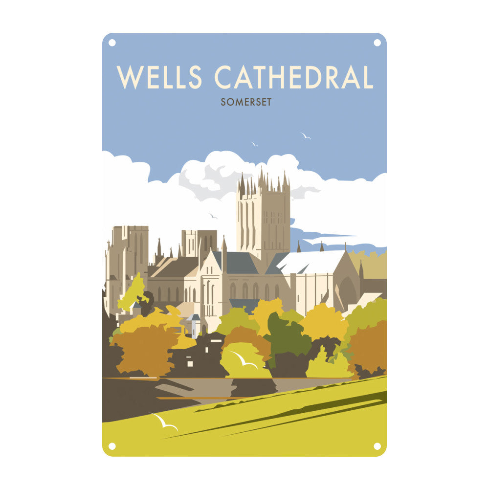 Wells Catherdral, Somerset Metal Sign