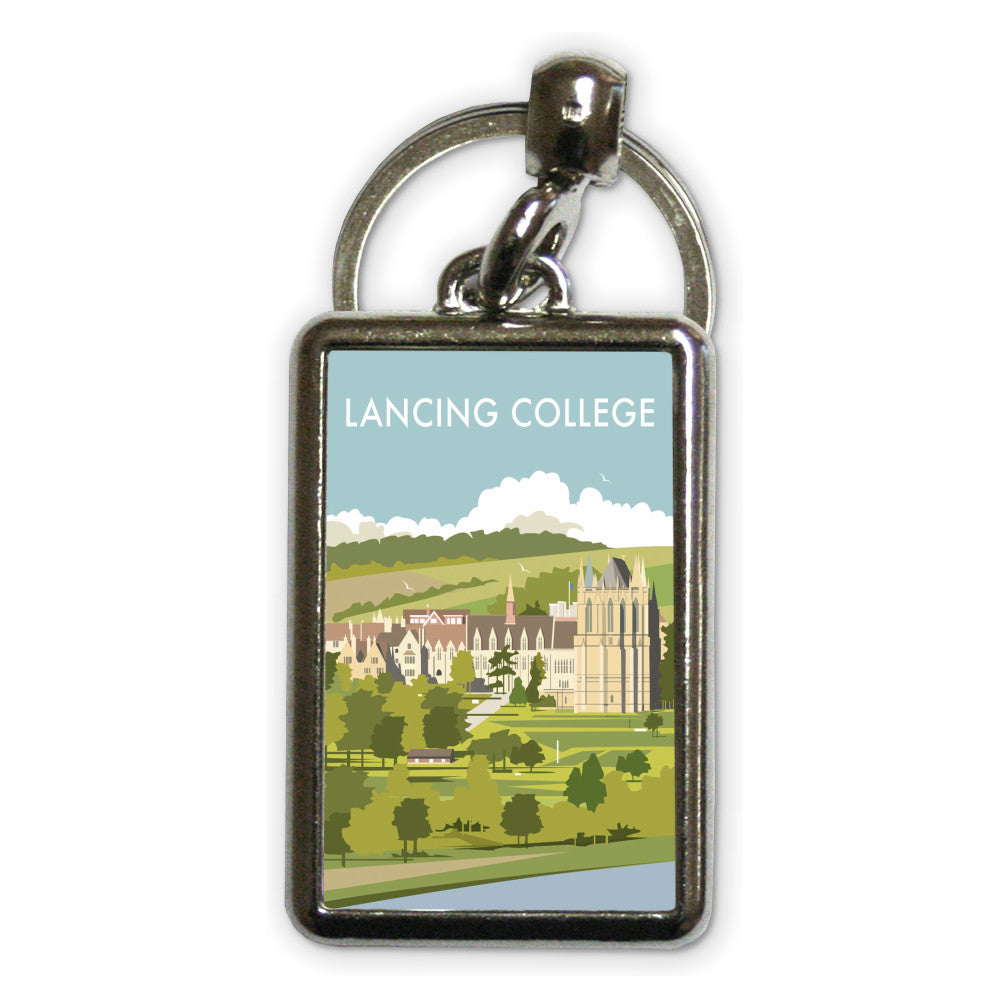 Lancing College Metal Keyring