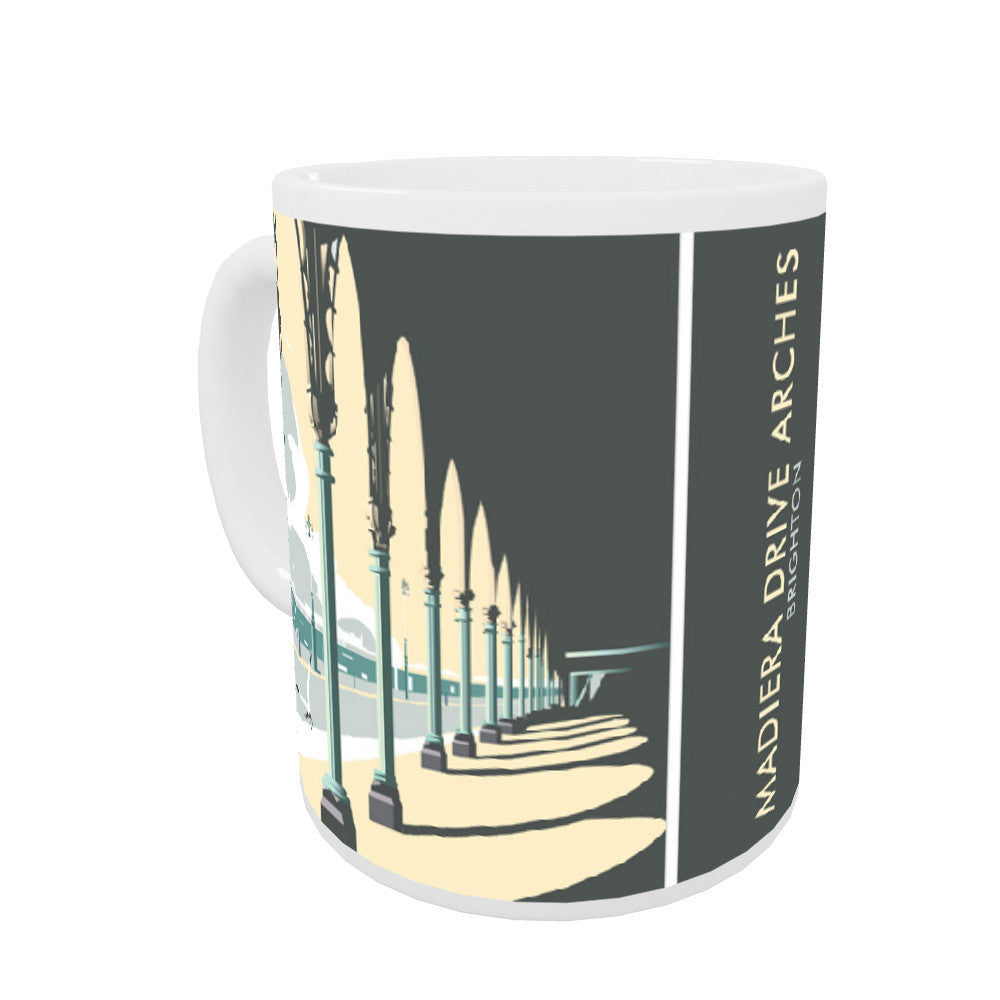 Madiera Drive Arches, Brighton Coloured Insert Mug