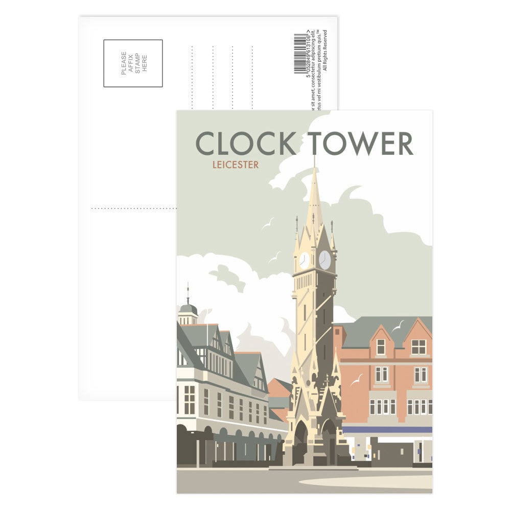 Clock Tower, Leicester Postcard Pack