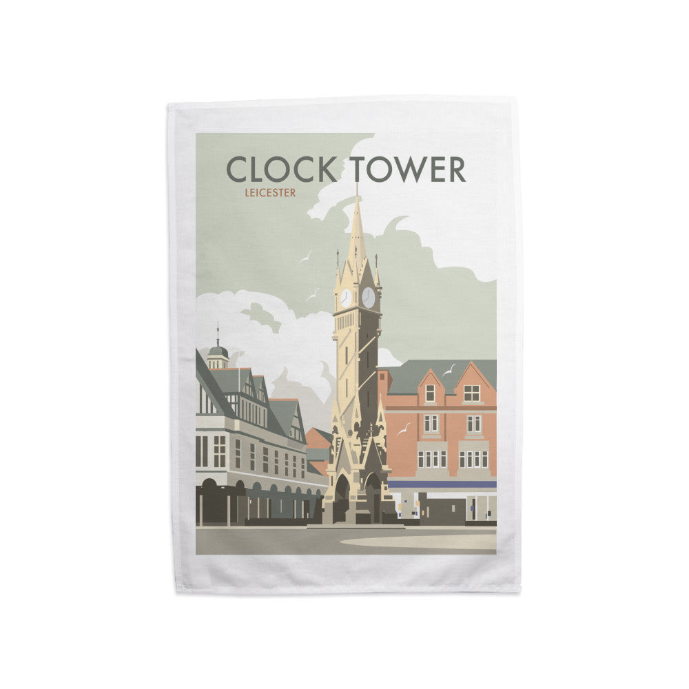 Clock Tower, Leicester Tea Towel