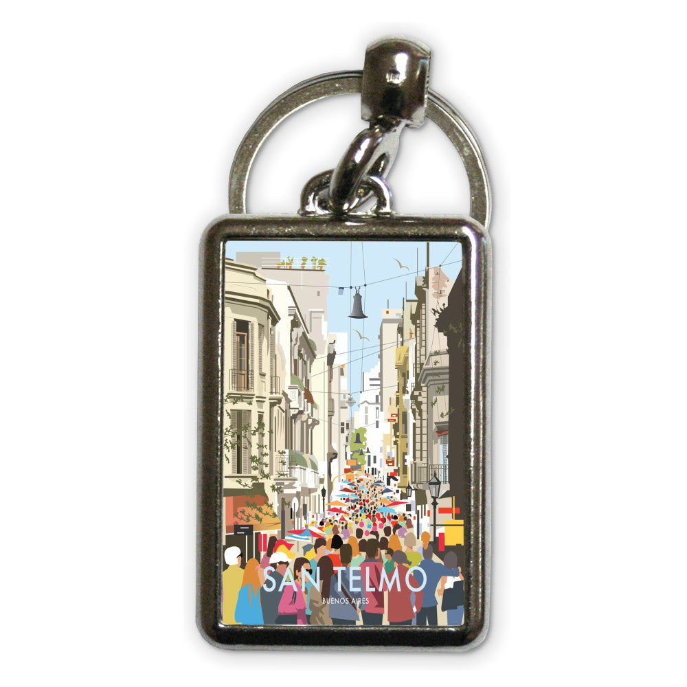 San Telmo, Buenos Aires Metal Keyring