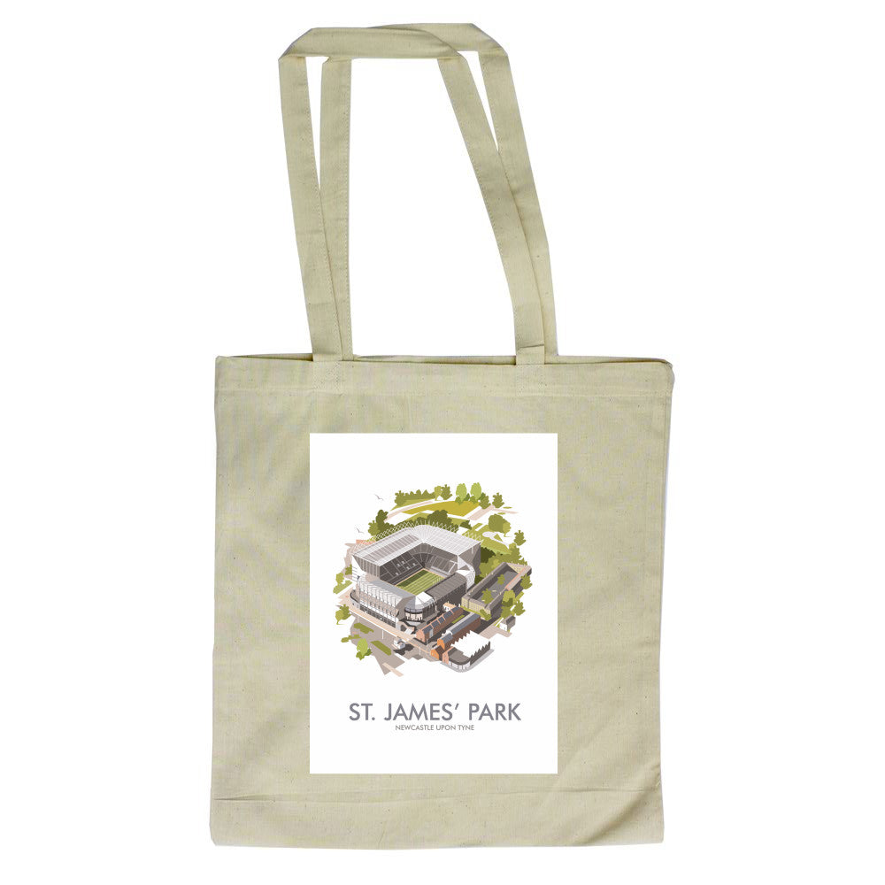 St James Park, Newcastle Upon Tyne Canvas Tote Bag