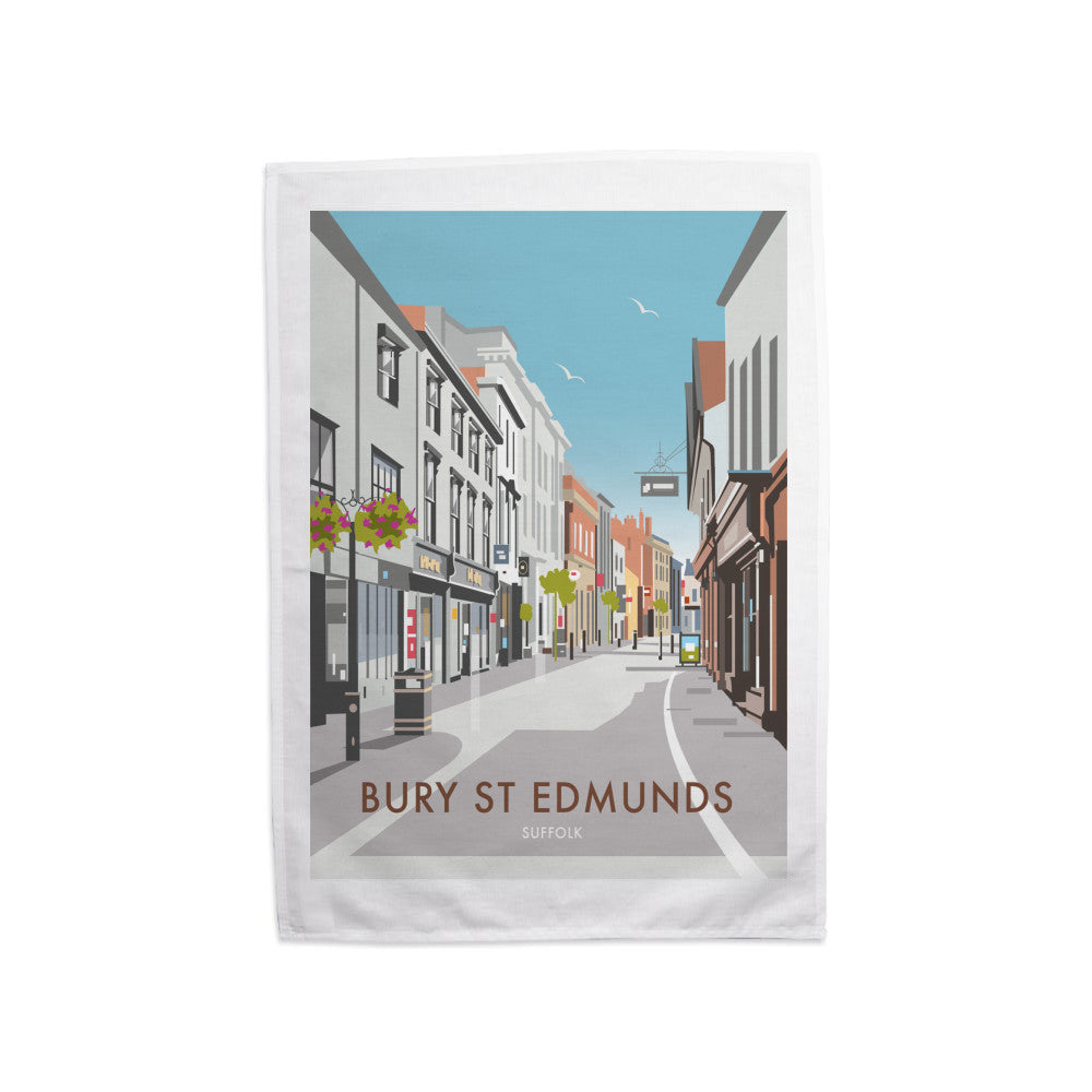 Bury St Edmunds, Suffolk Tea Towel