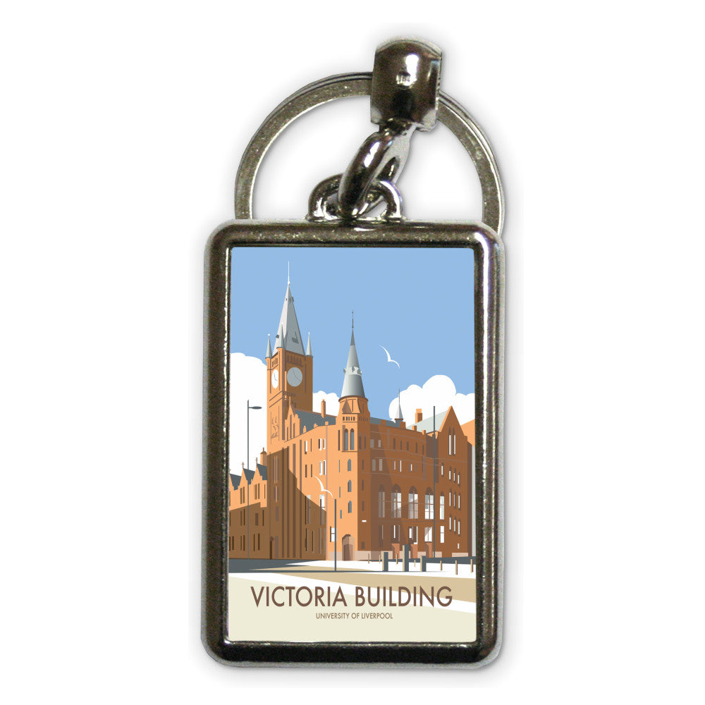 Victoria Building, University Of Liverpool Metal Keyring