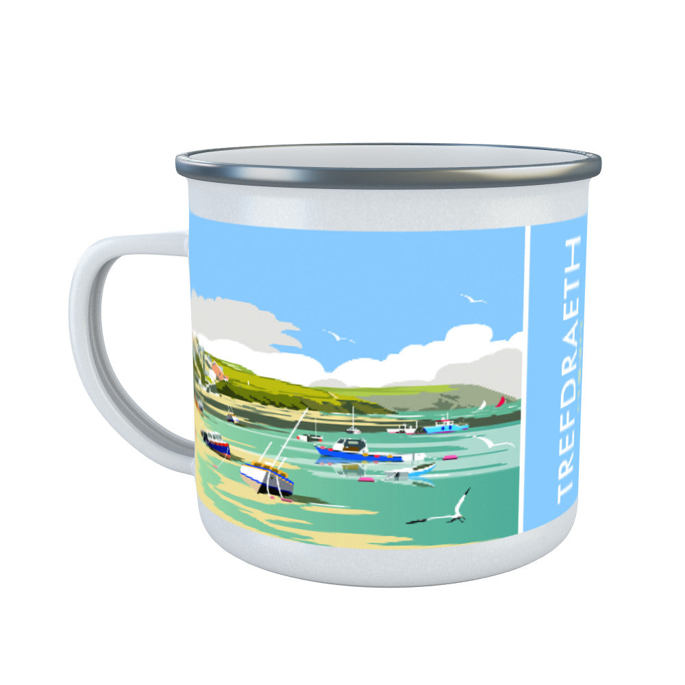 Trefdraeth, Sir Benfro Enamel Mug