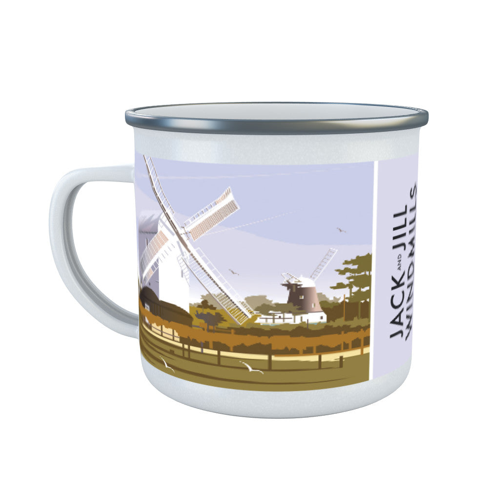 Jack And Jill Windmills, Pyecombe Enamel Mug