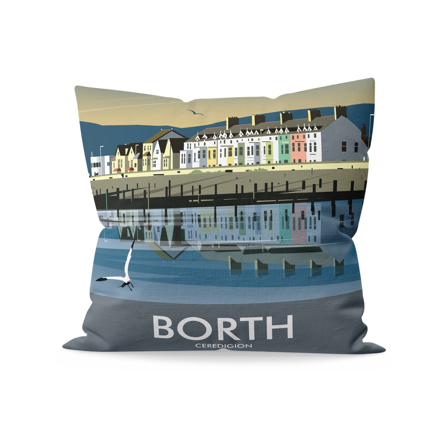 Borth, Ceredigion Cushion