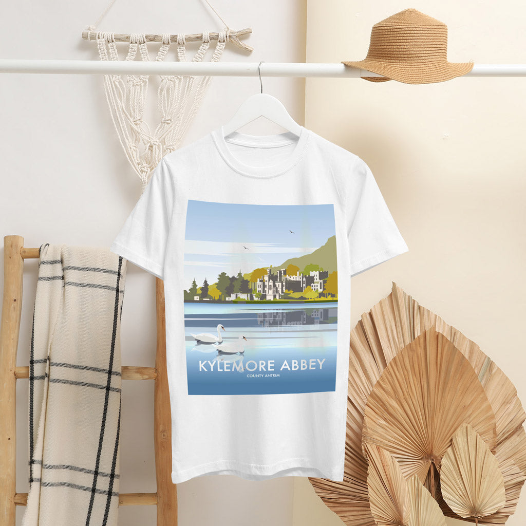 Kylemore Abbey, County Antrim T-Shirt by Dave Thompson