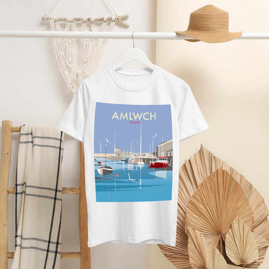 Amlwch, Anglesey T-Shirt by Dave Thompson