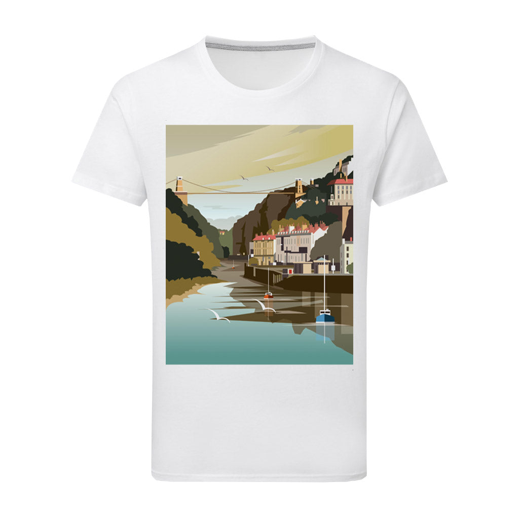 River, City, Bridge Print No Name T-Shirt by Dave Thompson