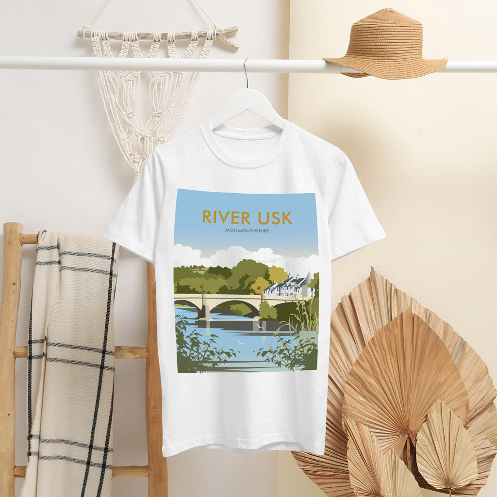 River Usk, Monmouthshire T-Shirt by Dave Thompson