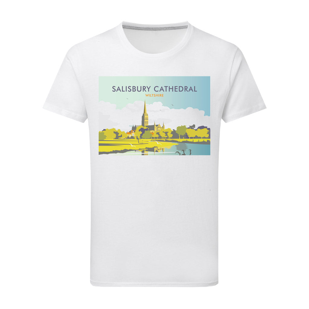 Salisbury Cathedral, Wiltshire T-Shirt by Dave Thompson