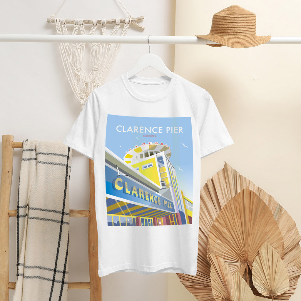 Clarence Pier, Southsea T-Shirt by Dave Thompson