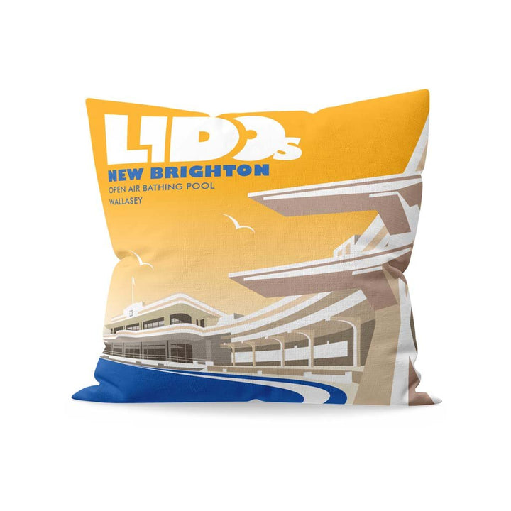 Lidos, New Brighton, Open Air Bathing Pool, Wallasey Cushion