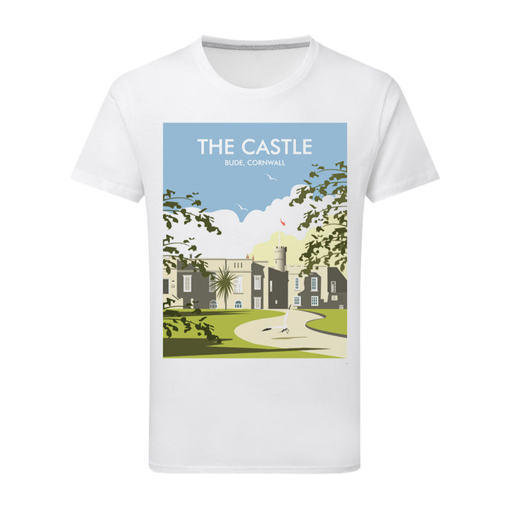 The Castle, Bude, Cornwall T-Shirt by Dave Thompson