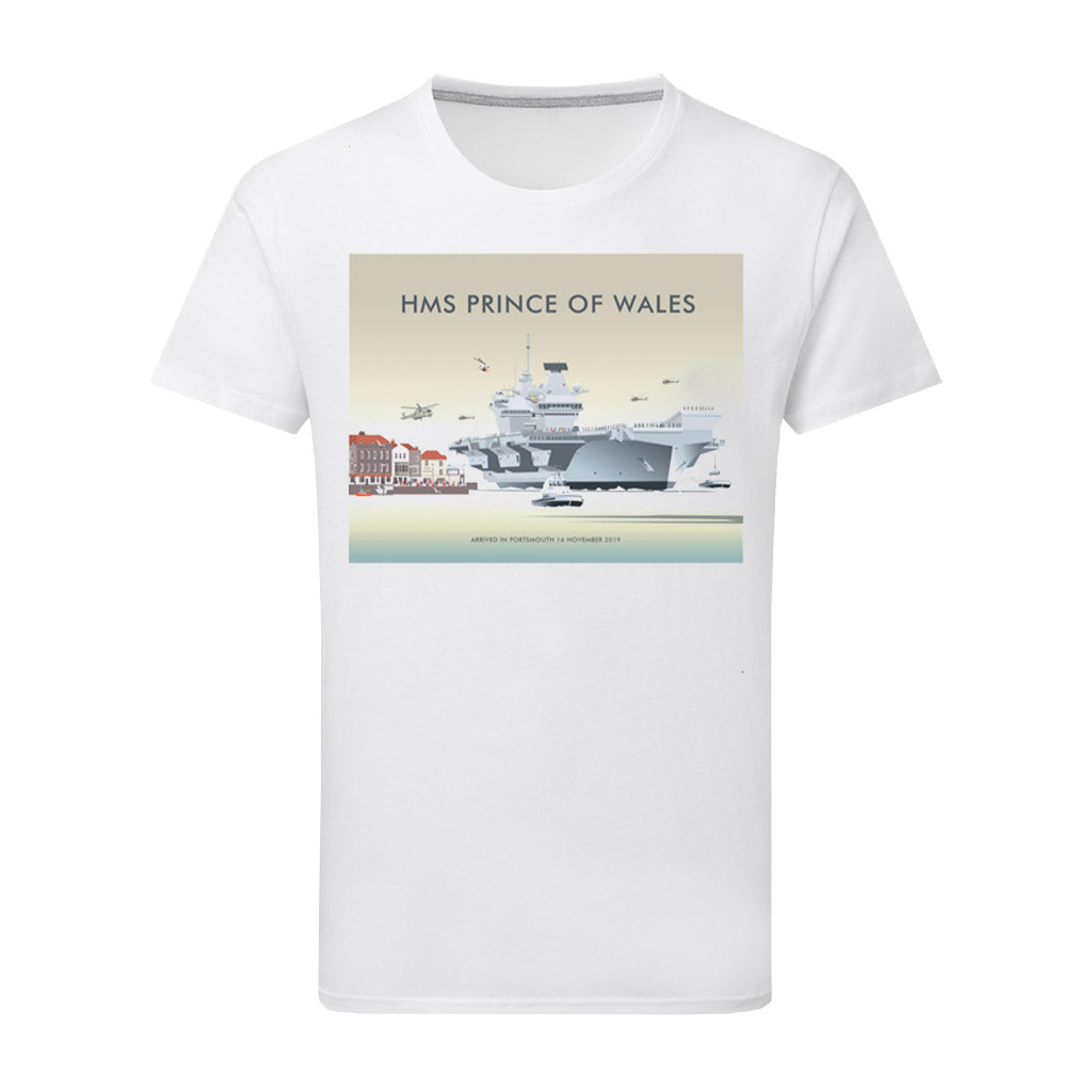 Hsm Prince Of Wales, Portsmouth, 2019 T-Shirt by Dave Thompson