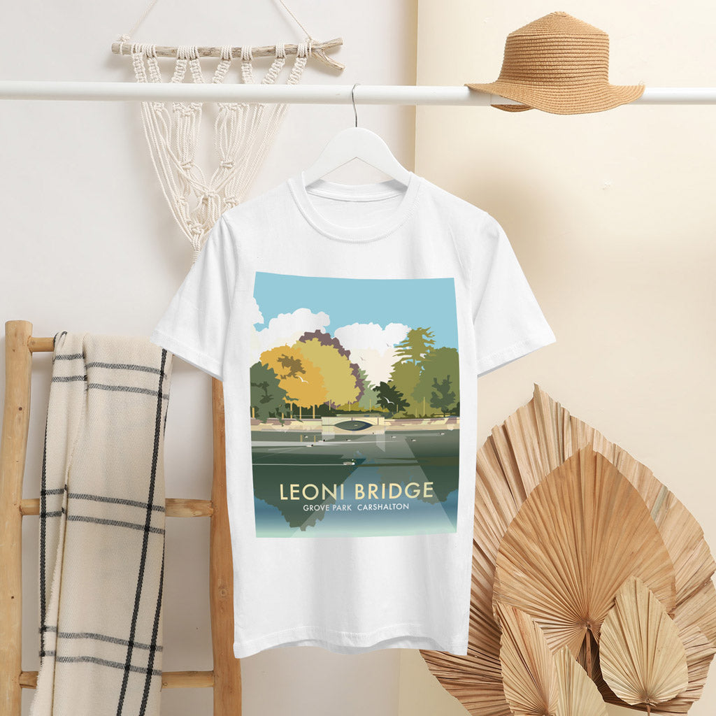 Leoni Bridge, Grove Park, Carshalton T-Shirt by Dave Thompson