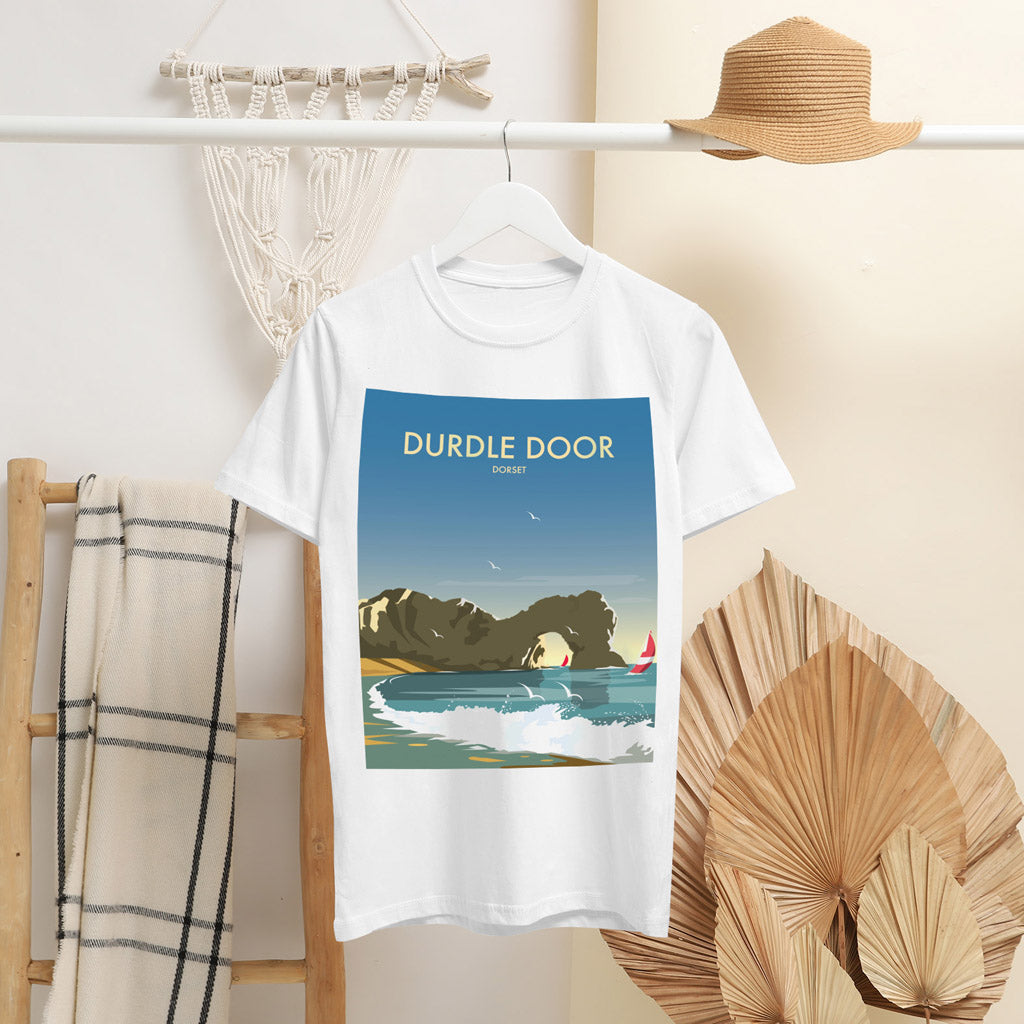 Durdle Door, Dorset, Edit-Lightened T-Shirt by Dave Thompson