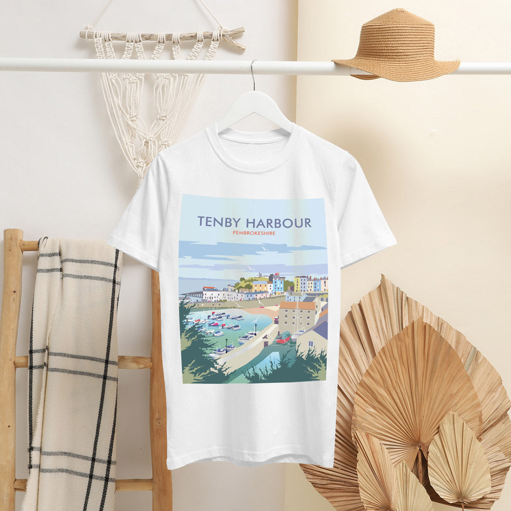 Tenby Harbour T-Shirt by Dave Thompson