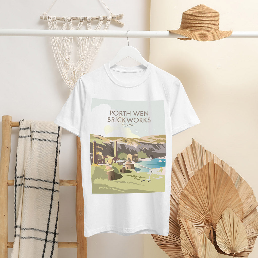 Porth Wen Brickworks T-Shirt by Dave Thompson