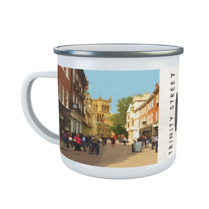 Trinity Street, Cambridge Enamel Mug