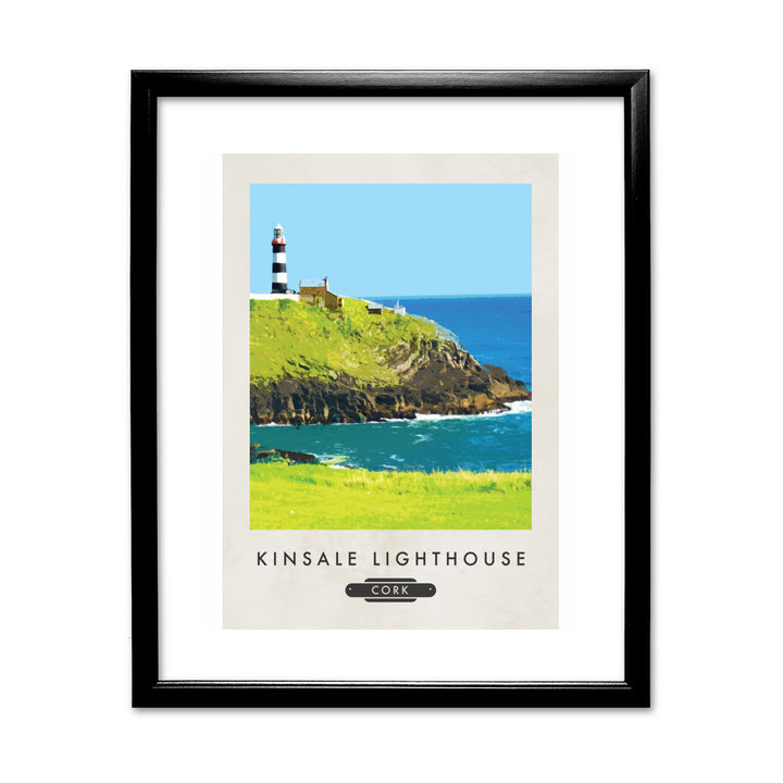 Kinsale Lighthouse, Ireland 11x14 Framed Print (Black)