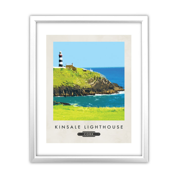 Kinsale Lighthouse, Ireland 11x14 Framed Print (White)