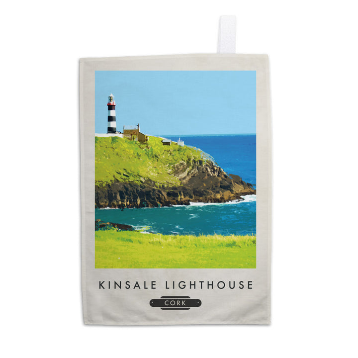 Kinsale Lighthouse, Ireland Tea Towel